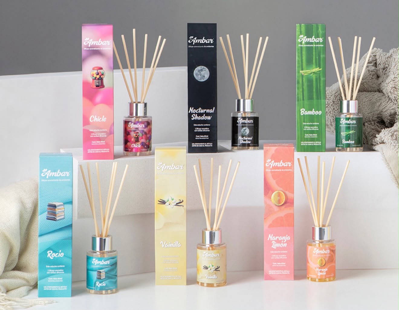DIFUSOR DE AMBIENTE AMBAR 60ML