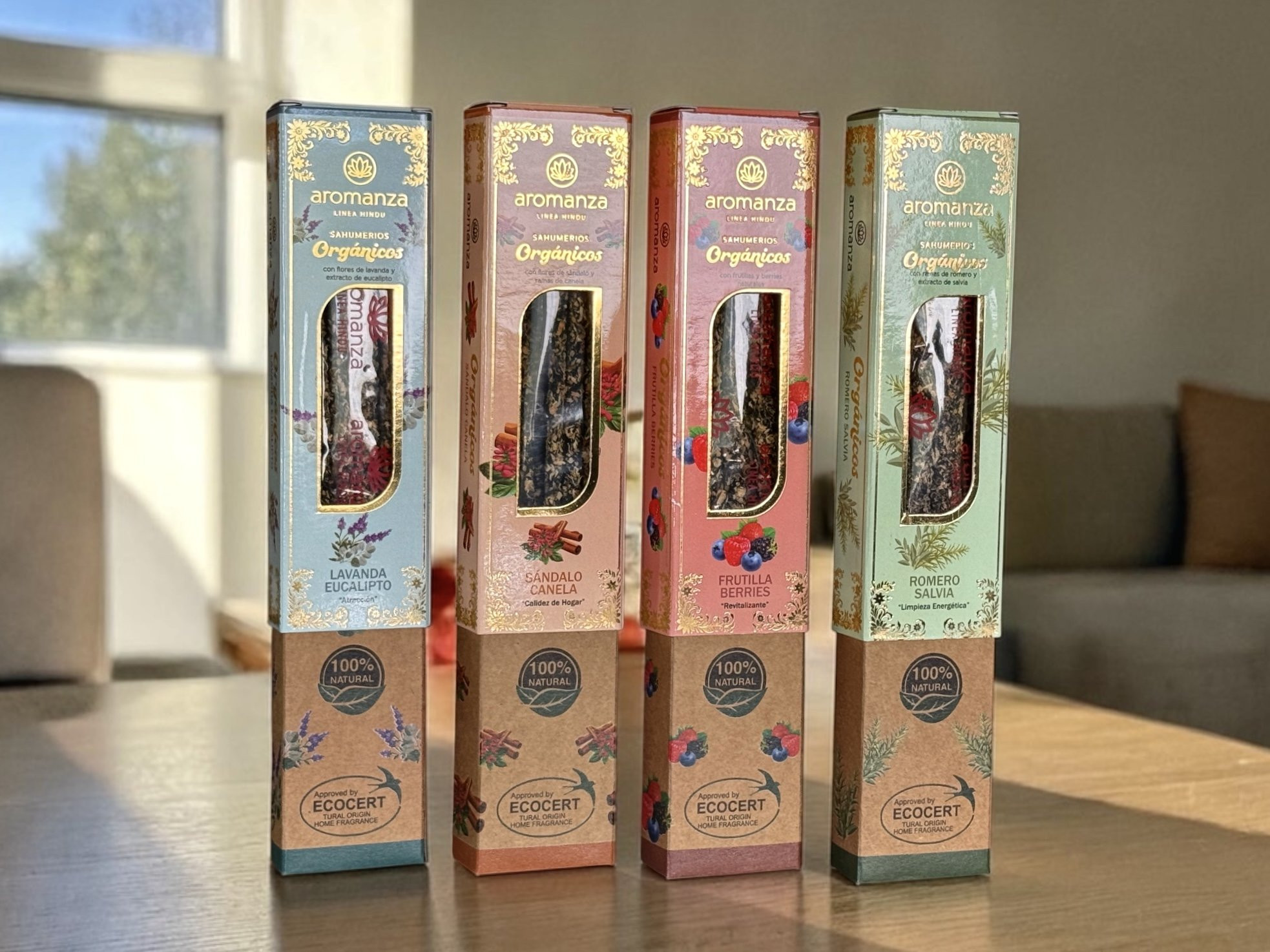 SAHUMERIOS ORGANICOS X8 VARILLAS