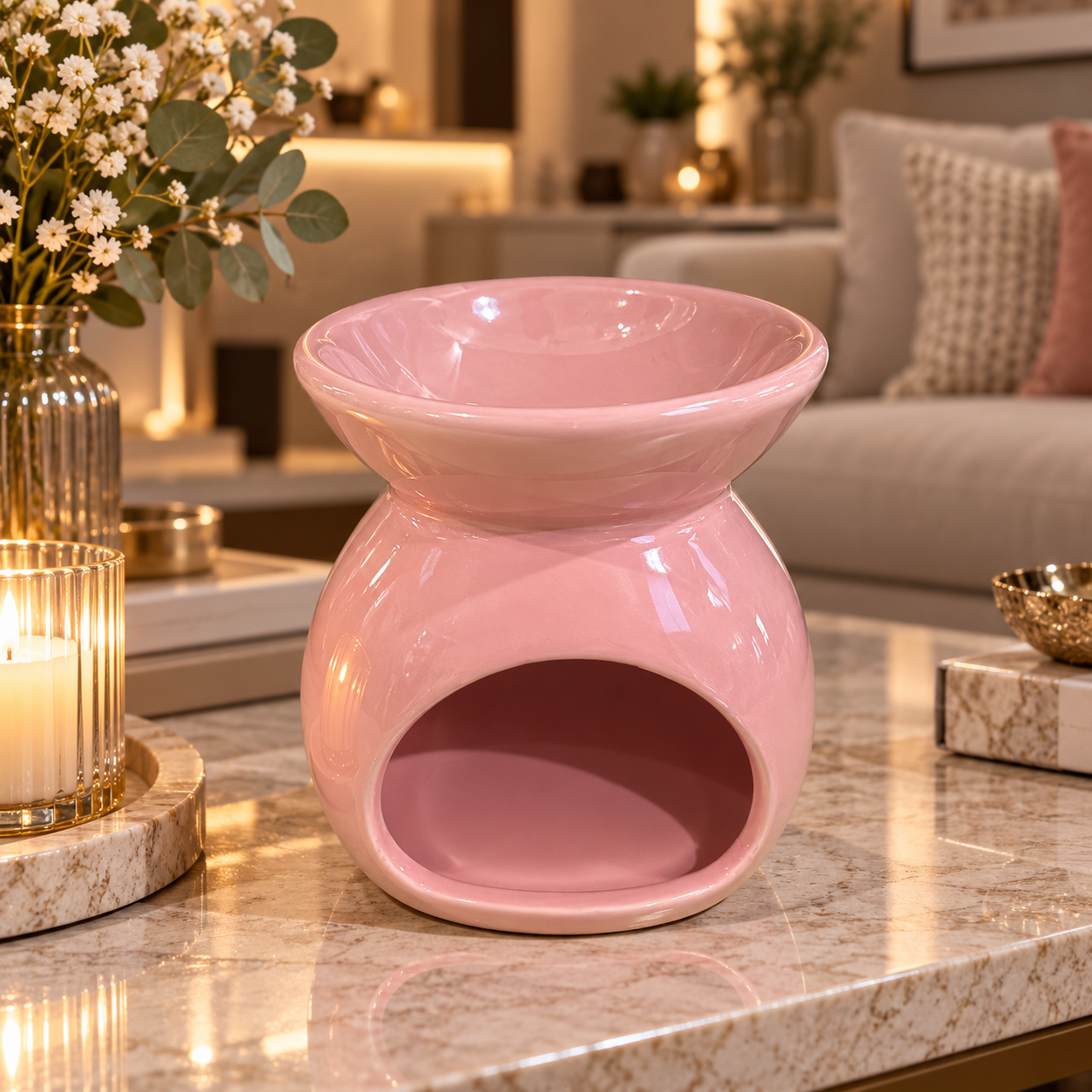 HORNITO FLOR COLOR ROSA/ COD 70700