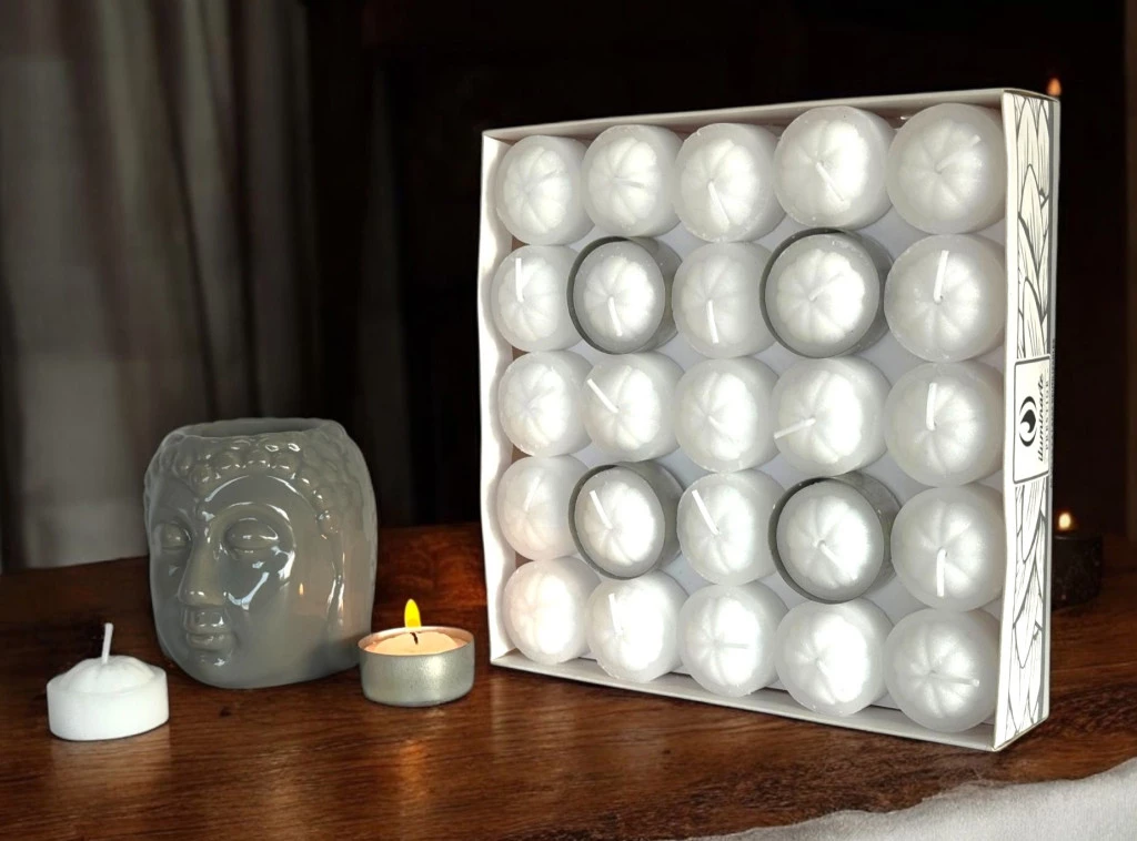 VELAS DE NOCHE X50 UNIDADES BLANCAS