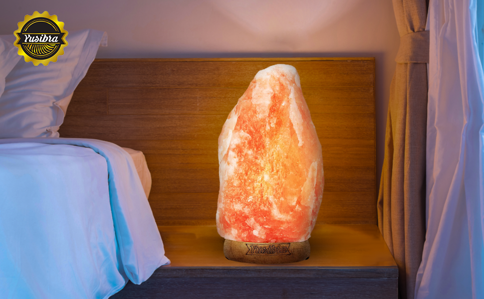 LAMPARA DE SAL RUSTICA PIEDRA