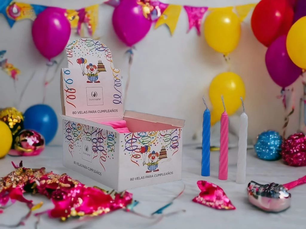 VELA DE CUMPLEAÑOS X UNIDAD